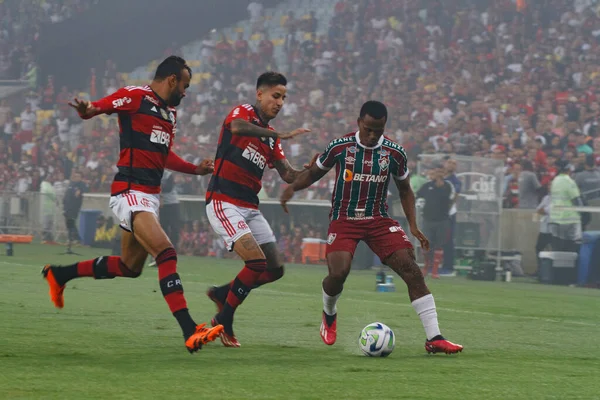 Spo Copa Brasil Flamengo Fluminense 2023年6月1日 巴西里约热内卢 弗拉门戈和弗卢米内塞之间的足球比赛 有效期为2023年巴西杯第16轮 在巴西北部的马里奥菲尔霍体育场 — 图库照片