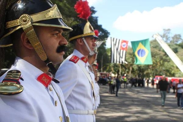 Церемония Академии Военной Полиции Сан Паулу Августа 2023 Года Сан — стоковое фото