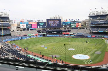 2023 MLS Normal Sezonu: New York City FC, New England Revolution 'a karşı. 3 Haziran 2023, New York, ABD: New York City FC ve New England Revolution arasındaki futbol maçı, Yankee Stadyumu 'nda Major League Soccer (MLS) Doğu Konferansı için geçerlidir. 
