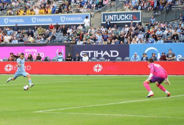 2023 MLS Normal Sezonu: New York City FC, New England Revolution 'a karşı. 3 Haziran 2023, New York, ABD: New York City FC ve New England Revolution arasındaki futbol maçı, Yankee Stadyumu 'nda Major League Soccer (MLS) Doğu Konferansı için geçerlidir.