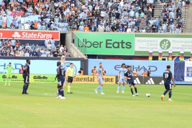 2023 MLS Normal Sezonu: New York City FC, New England Revolution 'a karşı. 3 Haziran 2023, New York, ABD: New York City FC ve New England Revolution arasındaki futbol maçı, Yankee Stadyumu 'nda Major League Soccer (MLS) Doğu Konferansı için geçerlidir. 