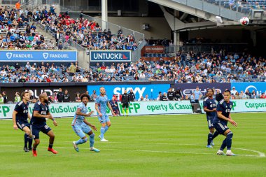 2023 MLS Normal Sezonu: New York City FC, New England Revolution 'a karşı. 3 Haziran 2023, New York, ABD: New York City FC ile New England Revolution arasındaki maç, Major League Soccer (MLS) Doğu Konferansı için geçerlidir.