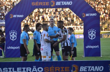 Campeonato Brasileiro maçı ABC de Natal vs Novo Horizontino arasında. 3 Haziran 2023. Natal, Rio Grande do Norte, Brezilya: ABC de Natal ile Novo Horizontino arasındaki maç, B serisi Brezilya Şampiyonası 'nın 10.