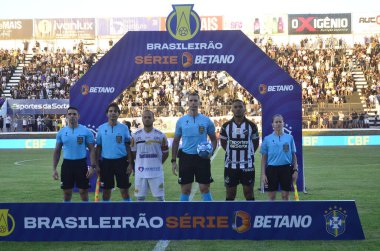 Campeonato Brasileiro maçı ABC de Natal vs Novo Horizontino arasında. 3 Haziran 2023. Natal, Rio Grande do Norte, Brezilya: ABC de Natal ile Novo Horizontino arasındaki maç, B serisi Brezilya Şampiyonası 'nın 10.