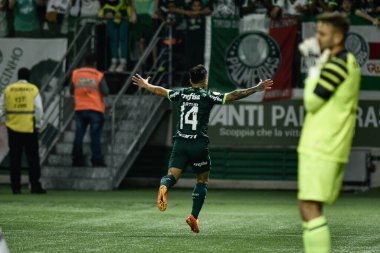 Brezilya Futbol Şampiyonası: Palmeiras Coritiba 'ya karşı. 4 Haziran 2023, Sao Paulo, Brezilya: Rony, Palmeiras ve Coritiba arasında oynanan ve 2023 Brezilya Futbol Şampiyonası 'nın 9. turu için geçerli olan maçta ikinci golünü attı.