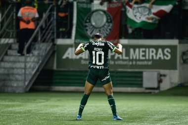 Brezilya Futbol Şampiyonası: Palmeiras Coritiba 'ya karşı. 4 Haziran 2023, Sao Paulo, Brezilya: Rony, Palmeiras ve Coritiba arasında oynanan ve 2023 Brezilya Futbol Şampiyonası 'nın 9. turu için geçerli olan maçta ikinci golünü attı.