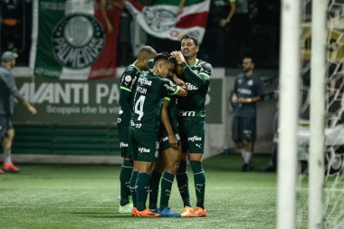 Brezilya Futbol Şampiyonası: Palmeiras Coritiba 'ya karşı. 4 Haziran 2023, Sao Paulo, Brezilya: Rony, Palmeiras ve Coritiba arasında oynanan ve 2023 Brezilya Futbol Şampiyonası 'nın 9. turu için geçerli olan maçta ikinci golünü attı.