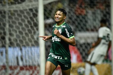 Brezilya Futbol Şampiyonası: Palmeiras Coritiba 'ya karşı. 4 Haziran 2023, Sao Paulo, Brezilya: Rony, Palmeiras ve Coritiba arasında oynanan ve 2023 Brezilya Futbol Şampiyonası 'nın 9. turu için geçerli olan maçta ikinci golünü attı.