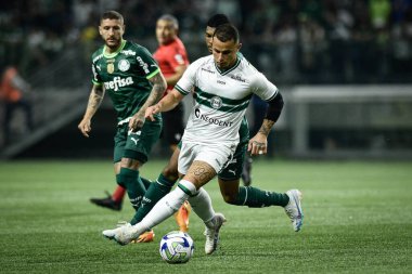 Brezilya Futbol Şampiyonası: Palmeiras Coritiba 'ya karşı. 4 Haziran 2023, Sao Paulo, Brezilya: Rony, Palmeiras ve Coritiba arasında oynanan ve 2023 Brezilya Futbol Şampiyonası 'nın 9. turu için geçerli olan maçta ikinci golünü attı.