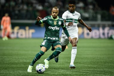 Brezilya Futbol Şampiyonası: Palmeiras Coritiba 'ya karşı. 4 Haziran 2023, Sao Paulo, Brezilya: Rony, Palmeiras ve Coritiba arasında oynanan ve 2023 Brezilya Futbol Şampiyonası 'nın 9. turu için geçerli olan maçta ikinci golünü attı.