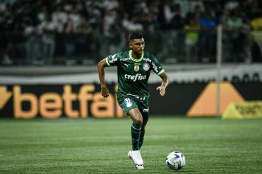 Brezilya Futbol Şampiyonası: Palmeiras Coritiba 'ya karşı. 4 Haziran 2023, Sao Paulo, Brezilya: Rony, Palmeiras ve Coritiba arasında oynanan ve 2023 Brezilya Futbol Şampiyonası 'nın 9. turu için geçerli olan maçta ikinci golünü attı.