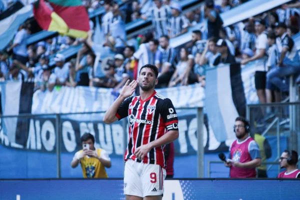 งแชมป ตบอลบราซ Gremio Sao Paulo นายน 2023 ปอร อเลเกร กรานเด — ภาพถ่ายสต็อก