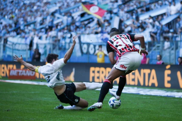 Braziliaans Kampioenschap Voetbal Gremio Sao Paulo Juni 2023 Porto Alegre — Stockfoto