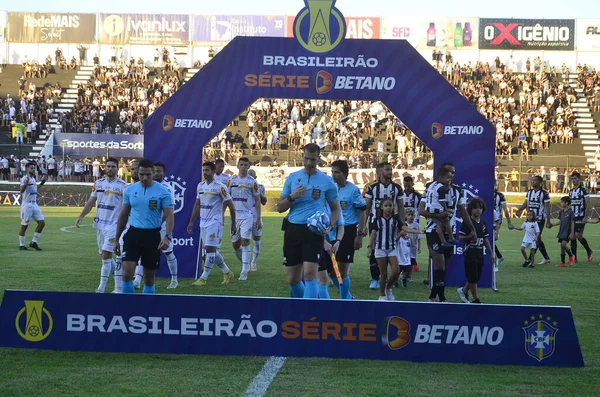 Campeonato Brasileiro Match Mellan Abc Natal Novo Horizontino Juni 2023 — Stockfoto