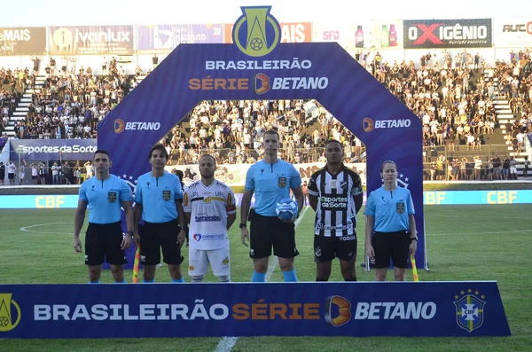 カンペオナート ブラジリロはAbc ナタール対ノヴォ ホライズンティーノの試合に出場した 2023年6月3日 ブラジル グランデ ノルテ州 シリーズBのためのブラジル選手権の10回戦のために ノヴォ — ストック写真