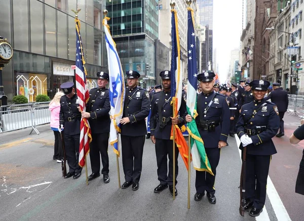 Obchody Parady Izraela Recenzja Nadziei Protestem Czerwca 2023 Nowy Jork — Zdjęcie stockowe