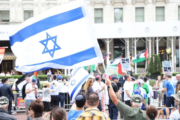 Eric Adams Celebrate 75Th Israel Parade Granskar Hoppet Juni 2023 — Stockfoto