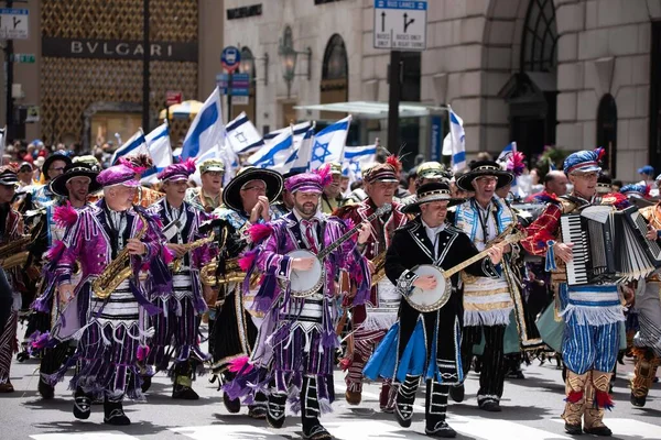 Desfile Del Día Israelí Junio 2023 Nueva York Nueva York — Foto de Stock
