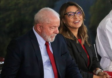 Dünya Çevre Günü 'nde Lula. 5 Haziran 2023, Brezilya Federal Bölgesi: Brezilya Cumhurbaşkanı Luiz Inacio Lula da Silva (PT), Dünya Çevre Günü töreninde Brasilia 'daki Planalto Sarayı' nda düzenlendi..