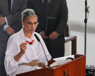 Dünya Çevre Günü 'nde Lula. 5 Haziran 2023, Brezilya Federal Bölgesi: Brezilya Cumhurbaşkanı Luiz Inacio Lula da Silva (PT), Dünya Çevre Günü töreninde Brasilia 'daki Planalto Sarayı' nda düzenlendi..