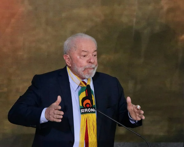 Lula Journée Mondiale Environnement Juin 2023 Brasilia District Fédéral Brésil — Photo