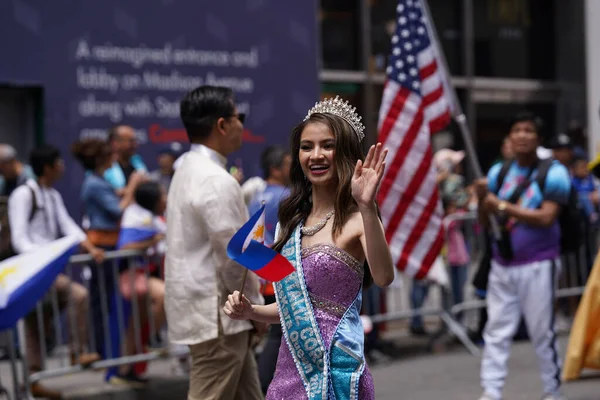 Filippijnse Onafhankelijkheidsdag Parade Viering 2023 Juni 2023 New York Usa — Stockfoto