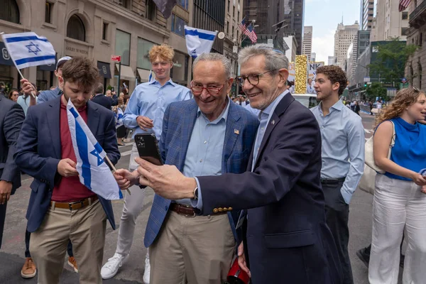 Παρέλαση Του 2023 Γιορτάστε Ισραήλ Ιουνίου 2023 Νέα Υόρκη Νέα — Φωτογραφία Αρχείου