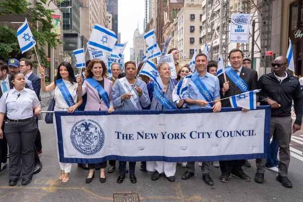 2023 Oslavte Izraelský Průvod Června 2023 New York New York — Stock fotografie