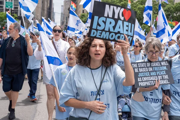 2023 Feiert Israel Parade Juni 2023 New York New York — Stockfoto