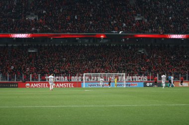 Copa Libertadores: Athletico PR Libertad 'a karşı. 6 Haziran 2023, Curitiba, Parana, Brezilya: Athletico PR ve Libertad arasındaki futbol maçı Arena da Baixada 'da Copa Libertadores' in grup aşaması için geçerli. Athletico 1-0 kazandı..