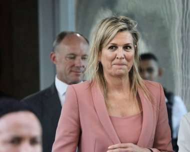 Hollanda Kraliçesi Maxima, Brasilia 'daki Maliye Bakanlığı' nı ziyaret etti. 6 Haziran 2023. Brasilia, Federal Bölge, Brezilya: Hollanda Kraliçesi Maxima ve Brezilya Maliye Bakanı Fernando Haddad ziyaretten sonra basın mensuplarına konuştu 