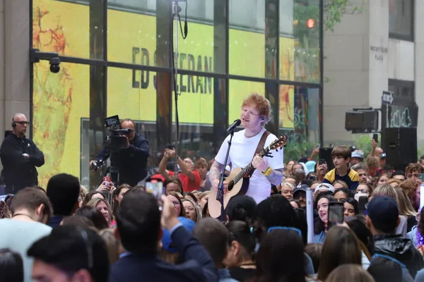 Sheeran Interpreta Vivo Today Show Junho 2023 Nova York Eua — Fotografia de Stock