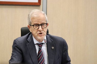 Amazonia 'da ormansızlaşmayla nasıl mücadele edileceği konusunda basın toplantısı. 7 Haziran 2023, Brasilia, Federal Bölge, Brezilya: Deter / INPE 'den toplanmış verilerin, Amazonia' daki ormansızlaşmayla nasıl mücadele edileceği konusunda Mayıs ayına kadar basın konferansı