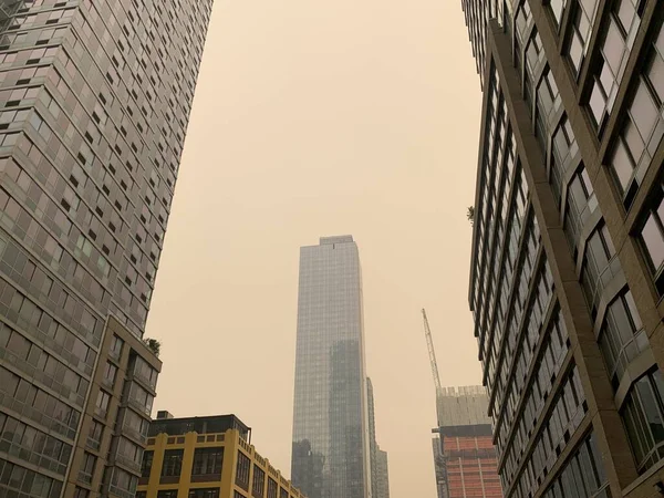 Палив Забруднене Повітря Нью Йорка Червня 2023 Року Нью Йорк — стокове фото