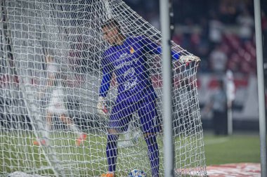 SAO PAULO (SP), 06 / 08 / 2023 - COPA SUL-AMERICANA / SAO PAULO X TOLIMA - Sao Paulo ve Tolima arasındaki maç sırasında kaleci Neto Volpi, Copa Sudamericana de football 2023 'ün grup aşamasının beşinci turu için geçerli