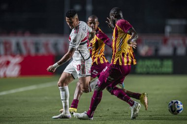 SAO PAULO (SP), 06 / 08 / 2023 - COPA SUL-AMERICANA / SAO PAULO X TOLIMA - Luciano Sao Paulo ve Tolima arasındaki maç sırasında, Cicero Pompeu de Toledo Stadyumu 'nda düzenlenen Copa Sudamericana' nın beşinci turu için geçerliydi. 