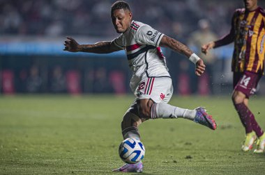 SAO PAULO (SP), 06 / 08 / 2023 - COPA SUL-AMERICANA / SAO PAULO X TOLIMA - Sao Paulo ve Tolima arasındaki maç sırasında, Cicero Pompeu de Toledo Stadyumu 'nda düzenlenen Copa Sudamericana' nın beşinci turu için geçerliydi. 