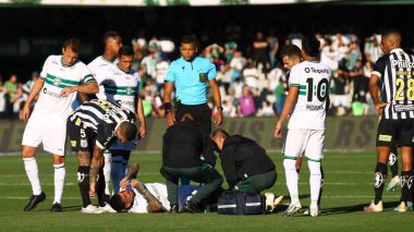 Curitiba (PR), 06 / 10 / 2023 - FOOTBALL / BRASILEIRO / CORITIBA / SANTOS - Coritiba ile Santos arasındaki maç, 2023 Brezilya Şampiyonası 'nın 10. Raundu için geçerli, bu Cumartesi öğleden sonra, 10 Haziran 2023. 