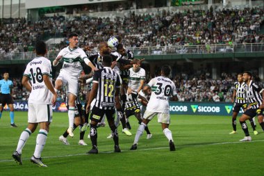 Curitiba (PR), 06 / 10 / 2023 - FOOTBALL / BRASILEIRO / CORITIBA / SANTOS - Coritiba ile Santos arasındaki maç, 2023 Brezilya Şampiyonası 'nın 10. Raundu için geçerli, bu Cumartesi öğleden sonra, 10 Haziran 2023. 