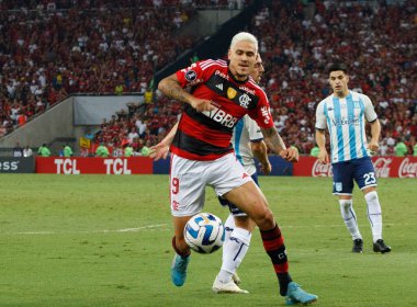 Rio de Janeiro (RJ), 06 / 08 / 2023 - LIBERTADORES / FLAMENGO / RACING / RJ - Petro do Flamengo 'ya karşı yapılan bir top atma maçında, grup aşamaları için geçerli. A grubu, Libertadores da America 2023 'ün 5. raundu Mario Filho Stadyumu' nda yapıldı. 