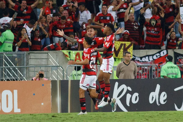 Rio Janeiro 2023 Libertadores Flamengo Racing Vitor Hugo Flamengo Poäng — Stockfoto