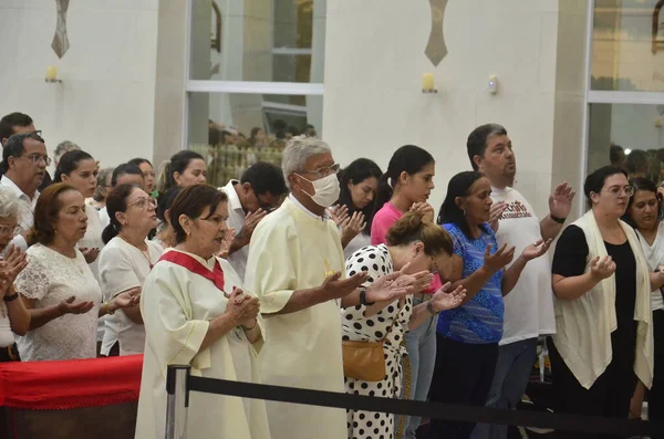 Natal Brazil 2023 Solemnity Corpus Christi Parish Santa Rita Cassia — стоковое фото