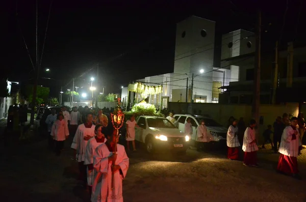 Natal Brazil 2023 Ομοιότητα Του Corpus Christi Στην Ενορία Santa — Φωτογραφία Αρχείου