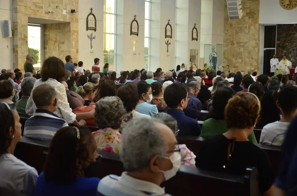 Natal Brasilien 2023 Korpus Christi Högtidlighet Församlingen Santa Rita Cassia — Stockfoto