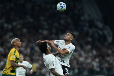 Sao Paulo (SP), Brezilya 06 / 10 / 2023 - Corinthians ve Cuiaba arasındaki maç, Itaquera 'daki Neo Quimica Arena' da düzenlenen 2023 Brezilya Şampiyonası 'nın 10.