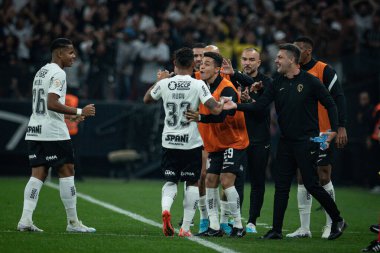 Sao Paulo (SP), Brezilya 06 / 10 / 2023 - Corinthians ve Cuiaba arasındaki maç, Itaquera 'daki Neo Quimica Arena' da düzenlenen 2023 Brezilya Şampiyonası 'nın 10.