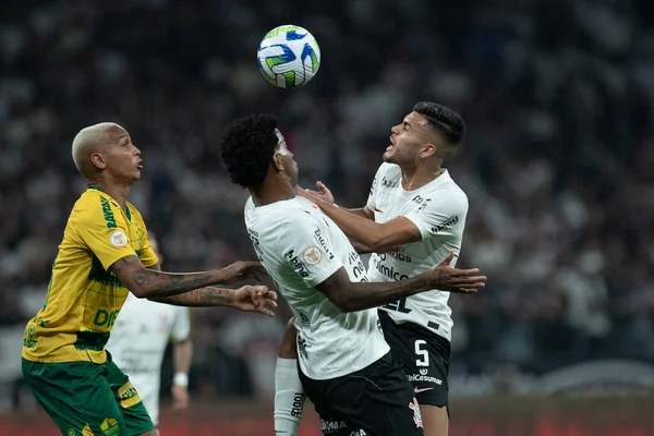 Sao Paulo (SP), Brezilya 06 / 10 / 2023 - Corinthians ve Cuiaba arasındaki maç, Itaquera 'daki Neo Quimica Arena' da düzenlenen 2023 Brezilya Şampiyonası 'nın 10.