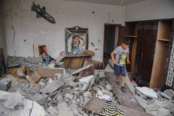 Παλαιστίνιοι Αναβιώνουν Φεστιβάλ Τέχνης Τίτλο Κατοχή Σκοτώνει Την Παιδική Ηλικία — Φωτογραφία Αρχείου