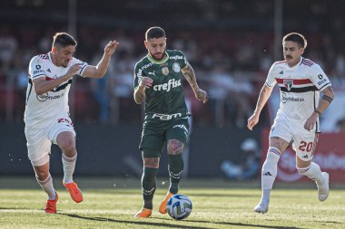 SAO PAULO (SP), Brezilya 06 / 11 / 2023 - Ze Rafael Sao Paulo ve Palmeiras arasında oynanan maçta, 2023 Brezilya Futbol Şampiyonası 'nın onuncu raundunda geçerli oldu.