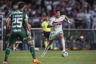 SAO PAULO (SP), Brezilya 06 / 11 / 2023 - Luciano Sao Paulo ve Palmeiras arasında oynanan maçta, 2023 Brezilya Futbol Şampiyonası 'nın onuncu raundunda geçerli oldu.
